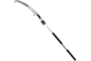 AYYDS Astsäge Teleskopsäge, 3M/4M Handsäge Baumsäge Gartensäge, Einstellbare Länge Astsäge Teleskop mit Asthaken (3m)