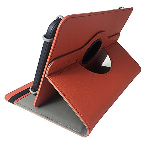 Lenovo TB3-850M – Drehbare Tablet Schutzhülle mit Standfunktion + Touch Pen – Orange 8 Zoll 370 - 2
