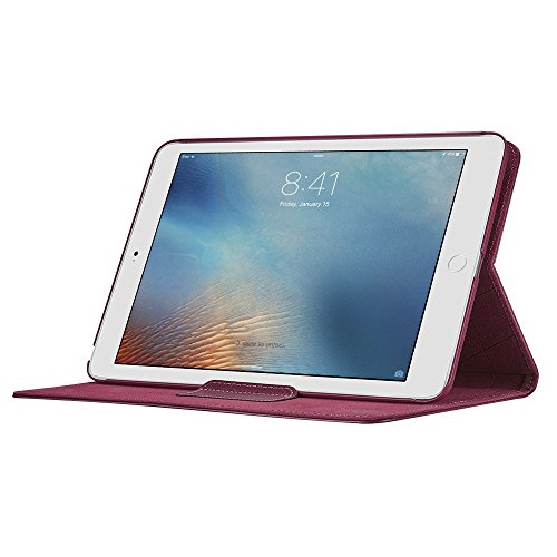 iPad Pro 9.7 Hülle, ESR® Intelligent Bildserie Unternehmen Stil PU Ledertasche mit Haspe mit Auto aufwachen / Schlaf Funktion Schutzhülle für iPad Pro 9.7 Zoll (Rosen Rot) - 5