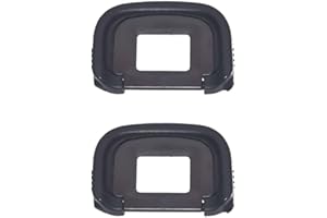 KOMET Visor ocular de goma para cámara Canon EOS Rebel 5D Mark III, 7D, 7D Mark 2, 1D X, 1D C, 1D Mark III/IV, 1Ds Mark III sustituye a Canon Eyecup EG (paquete de 2)