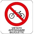 Cartello Vietato Biciclette – Adesivo O Targa Rigida In Vari Materiali E Dimensioni (Made In Germany) - 5