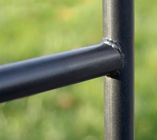 ShelterLogic Kaminholzwagen Edelstahl, Brennholzkarre und Holzkorb für Kaminholz; Kaminholzwagen mit Rollen für Innen- und Außenbereich - 6