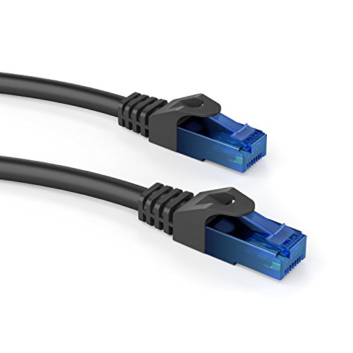 KabelDirekt 3m Cat6 Ethernet Gigabit LAN Netzwerkkabel (RJ45), UTP, abwärtskompatibel (Cat5, Cat5e), schwarz – TOP Series - 2