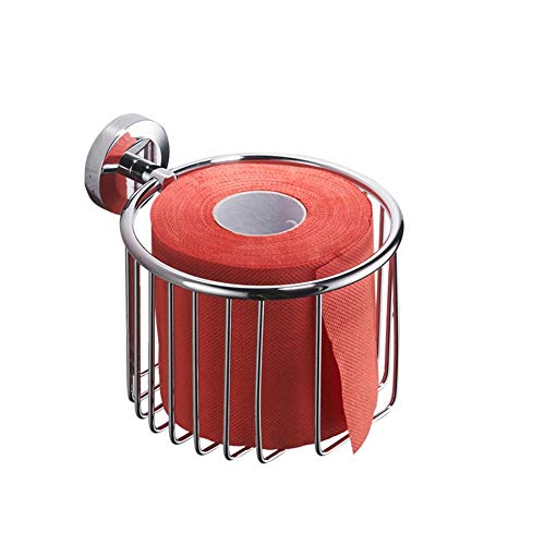 Minyine Wall mounted Bathroom Paper Holder,Sticker Toilet Paper Rack,Wall Mount Tissue Box Tissue Box Hand-Wipe Paper roll Holder-A 13x10cm(5x4inch) for kitchen or bath (Color : A)