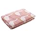 Produktbild Baby Decke Zwei Schichten Swaddle Wrap Babybadetuch Babytücher Beste Geschenke für Baby - Rosa Schwan