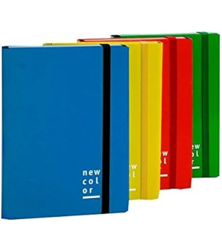 New Color 0221303.VE Cartella con 3 Lembi ed Elastico, Piatto