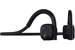 OUGNGRN Bone Conduction Headphones Wireless Bluetooth 5.3 Open-Ear Earphones Wireless Sports Headset Waterproof Earbuds with Mic Phone Call Music for Workouts Running Driving Gaming (Black)