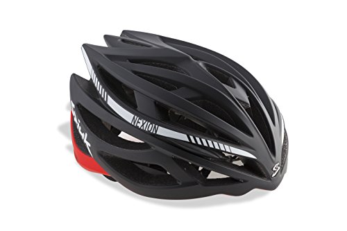 Spiuk Nexion Casco, Unisex Adulto, Negro/Rojo, 53-61