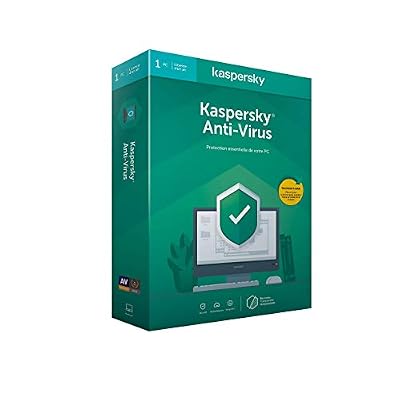 Kaspersky Antivirus 2020 (1 Poste / 1 An)|Anti-virus|1 appareil|1 An|PC|Telechargement