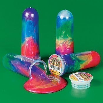 Fun Express Metallic Rainbow Slime in Test Tubes Toy (1 Dozen) by Everready First Aid