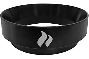 roastmarket Dosierring schwarz (58mm) - Siebträger Dosierring magnetisch - Kaffeedosierring für saubere Dosierung des Kaffeepulvers - Dosiertrichter abwaschbar & Rostfrei - Barista Zubehör