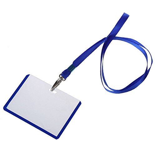SODIAL R 2pzs Sostenedor de tarjeta de insignia de nombre de identificacion B8 horizontal del acollador azul de oficina de escuela reviews SODIAL R 2pzs Sostenedor de tarjeta de insignia de nombre de identificacion B8 horizontal del acollador azul de oficina de escuela