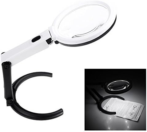 MAGNIFYING GLASS TABLE WITH TEN LED 90 MM LIGHT.