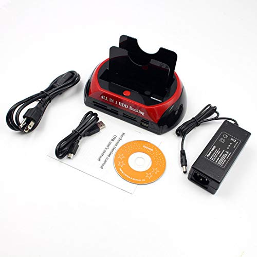 Preisvergleich Produktbild Swiftswan Multifunktionaler Festplatten-Sockel USB3.0 ZU IDE SATA-Festplattenhalter Kartenleser HDD Docking Station HUB