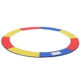  SONGMICS Cubierta para Borde de Cama Elástica, Cojín de Protección  Ideal para Trampolín Ø244cm, Tapa de Resortes de PVC, Cubierta par a Resortes, 30 cm de Ancho, 2 cm de Espesor, Anti-UV STP8RY