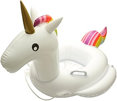 Baiyouli Inflatable Unicorn Float Pool Floatie Raft Summer Fun Swimming Pool Toy Beach Party Small 72CM