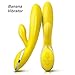 Produktbild Dothnix Vibratoren für Sie Klitoris und G-Punkt mit Stoßfunktion Rabbit Vibro Silikon Sexspielzeug für Frauen Extrem Bananenvibrator, Wasserdicht, USB Wiederaufladbar