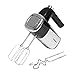 Produktbild Heinner Handmixer mit 6 Geschwindigkeitsstufen, Handrührgerät mit Turbostufe, elektrischen Handrührer, Edelstahl Körper, Rührbesen und Knethaken 300 W