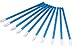 Leisial 100 pcs Disposable Makeup Brushes Make Up Gloss Lips Brush Wands Applicator Lipstick Gloss Applicators Makeup Beauty Tool for Concealer Lips Eye Nose Shadow Eyelash (Blue)