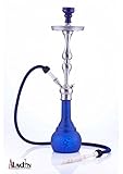 Aladin Origins Istanbul 77 cm Shisha Schlauch Wasser Pfeife Hookah Schraub robust, W513, Farbe türkis - blau