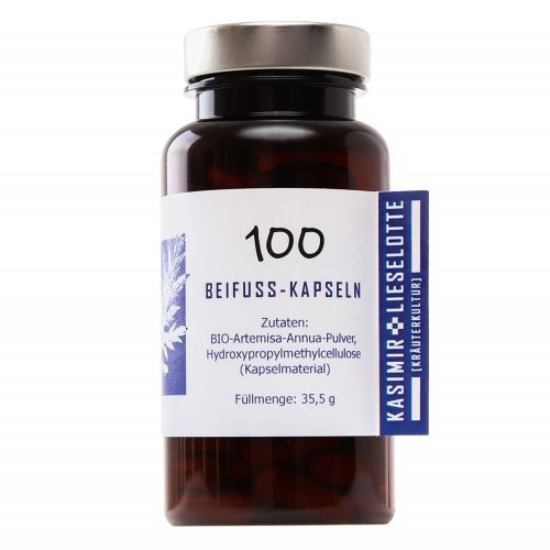 Preisvergleich Produktbild Einjähriger Beifuß, Artemisia Annua (Kapseln) - 100 Stück - In Handarbeit hergestellt in Brandenburg- Beifuß natürlich gewachsen ohne den Einsatz von Pflanzenschutzmitteln oder chemischer Zusätze