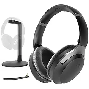 Avantree Aria Me Personalized Noise Cancelling Wireless Bluetooth Headphones with Charging Stand, aptX HD, Low Latency, Clear Voice & Enhanced Volume, Ideal for Seniors & Hearing Impaired, TV Phone