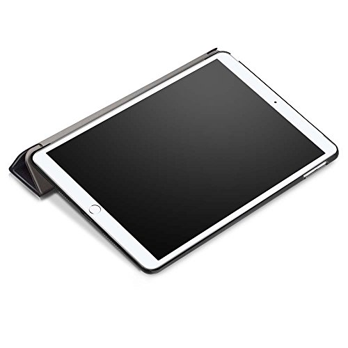 Apple iPad Pro 10.5 Zoll 2017 Modell Hülle, cmdkd Schutzhülle für Apple iPad Pro 10.5 Zoll 2017 Modell Smart case cover mit für Automatisch Einschlaf/Aufwach (Schwarz) - 7