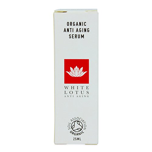 White Lotus ORGANISCHES ANTI-AGING SERUM 25 ml | Nicht fettig reich an Antioxidantien + Vitamin C | Von Verjüngungs-Experten speziell für den Einsatz mit Derma-Roller konzipiert - 4