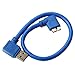 Produktbild Noradtjcca 30cm 90 Grad rechtwinklig Micro B USB 3.0 Data Sync Ladekabel für USB 3.0 Mobile Festplatte