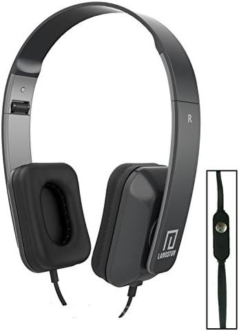 Langston ® Orange Nura 2 Smartphone Black Deep Bass Foldable HD Headphones (iM-8) with Microphone and Remote