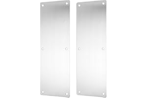 AIDNTBEO Placa de empuje para puerta interior o exterior, acero inoxidable, sin tablero de palabras sin mango