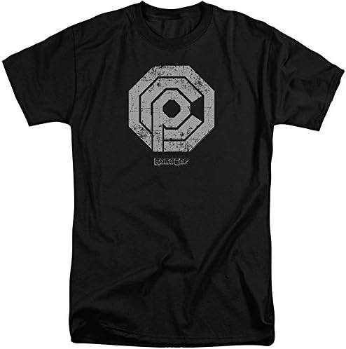 Mgm Robocop Distressed Ocp Logo Mens Big and Tall Shirt Black 2X