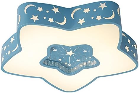 WoOnew Children'S Room Nordic Minimalist Modern Led Ceiling Lamp Led Bedroom Cartoon Princess Bedroom Lamps, D40Cm * H10Cm Led Patch 18W, Warm Light
