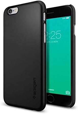 iPhone 6S Plus Case, Spigen ® [Exact-Fit] iPhone 6S Plus Case Slim **NEW** [Thin Fit] [Black] Premium Matte Finish Hard Case for iPhone 6S Plus (2015) - Black (SGP11638)