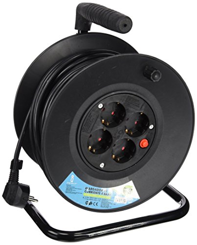 Preisvergleich Produktbild Aigostar 177454 Kabeltrommel, Verlängerungskabel (25 m lang, 4 Steckdosen)