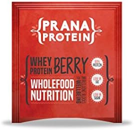 New Whey Protein Shake | Prana Protein Whey Protein Powder | 80% Protein, Low In Fat, Low In Sugar (Berry, 500 g)