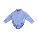 Bebone Newborn Baby Cotton Shirt Bodysuit(Blue, 0-3M)