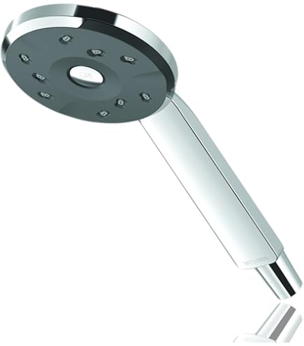OGOMONDO - Soffione Doccia Tondo Ottone Cromato 8 Mm Spessore Effetto