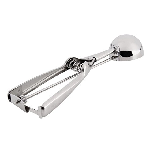 Eisportionierer, Edelstahl Eis Löffel, Eis Ball Cookies Teig Disher Mash Muffin Löffel Kartoffelstampfer Spring Griff, Kitchen Craft Zubehör 6cm - 6