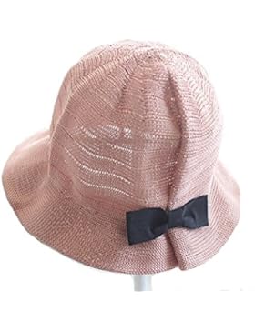 Fletion Baby Mädchen Fischerhut Fischermütze Schlapphut Sommer Sonnenhut UV Schutz Kappe Kinder Braided Strohhut...