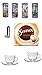 Produktbild Senseo Cappucino Caramel 1 Packung + Senseo Paddose mit Padlifter neues Design 2016 Kaffeepaddose mit Madrid-Rom-Prag und Wien Motiven + 2 Glastassen mit Henkel und Unterteller