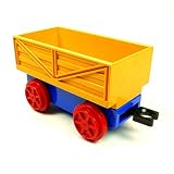Lego Duplo Eisenbahn Anh�nger blau gelb Lok Zug Waggon Aufsatz kurz 2032 4559 E40 - LEGO