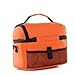 Price comparison product image buyer-first Waterproof Fashion Double espesar Heat Preservation Cold Insulation Bag Fresh Ice Pack Travel Picnic 8L (Orange)
