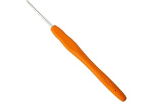 RUOJLING 1 Pieza Crochet,Agujas Crochet,Ganchillo,Ganchillos Crochet,Agujas de Ganchillo,Gancho de Crochet Ergonómico,con Mango Suave de TPR,para Tejido (2.5mm)