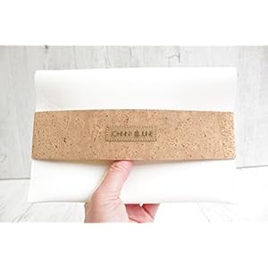 Clutch KORK weiß & sand