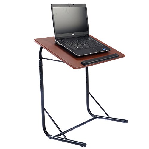 U Form Laptoptisch Notebooktisch Computertish Beistelltisch Pflegetisch Seitentisch Verstellbar Betttisch Betttablett höhenverstellbar Notebookständer Laptopständer - 2