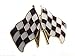 Produktbild Anstecknadel, Metall, Email, Motiv Gekreuzte Racing Flags (Zum Aufstecken, Motiv Golfflagge mit Schachbrettmuster)