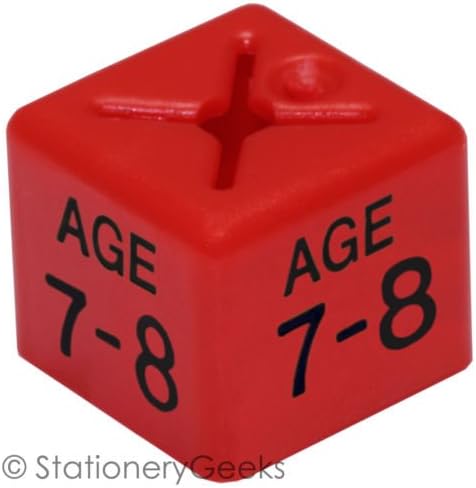 Stationery Geeks 50 Coat Hanger Size Cubes Childrenswear Dual Age 7 - 8 Red