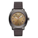 Emporio Armani Herren-Armbanduhr XL Delta Analog Quarz Leder AR6058