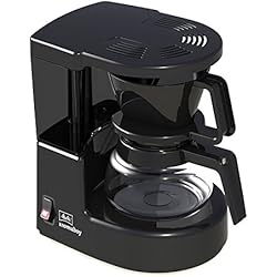 Melitta Cafetière à Filtre avec Verseuse en Verre, Pour 2 Tasses de Café, Aromaboy, Noir, 1015-02